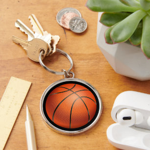 Süßes Basketball-Spaß-Sportliebhaber-Accessoire Schlüsselanhänger