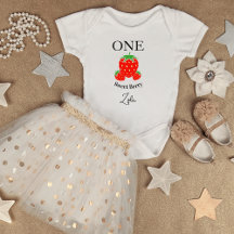 Süßes Beeren-Baby-Body 1. Geburtstag