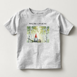 Süßes benutzerdefiniertes lettisches Latvietis-Gno Kleinkind T-shirt