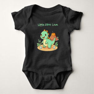 Süßes - Bequemes Baumwoll-Dinosaurier T-Shirt Baby Strampler