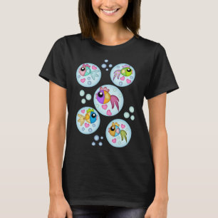 Süßes Blasenfisch-T-Shirt T-Shirt