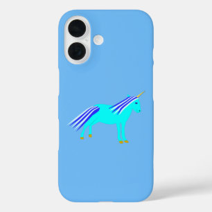 Süßes blaues Baby-Jungen-Einhorn iPhone 16 Hülle