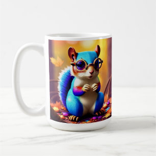 Süßes blaues Eichhörnchen mit Brille-56786 Kaffeetasse
