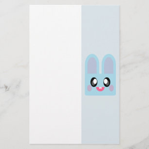 SÜßES BLAUES OSTERN HASENKANINCHEN KUSCHELIG KAWAI BRIEFPAPIER