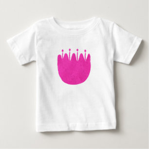 Süßes Blumenmuster Hintergrund Baby T-shirt