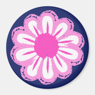 Süßes Blumenmuster Hintergrund Magnet