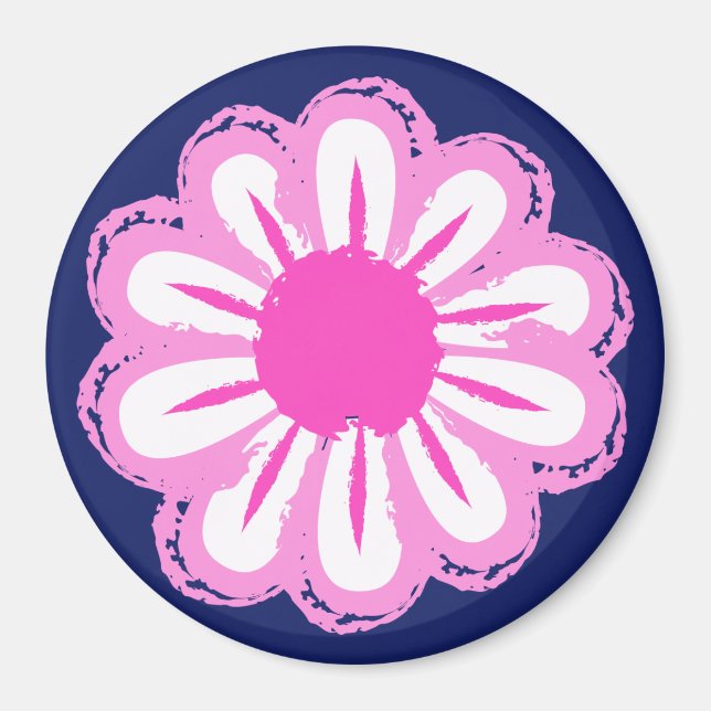 Süßes Blumenmuster Magnet (Vorne)