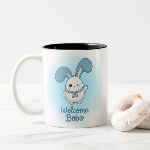 Süßes Bobo Bunny personalisierter Becher - Kawaii Zweifarbige Tasse