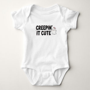 Süßes Body 'Creepin It Cute' Süßer Halloween-Gei Baby Strampler