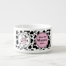 Süßes „Bom Dia Muuuuu“-Kawaii-Kuh-Design