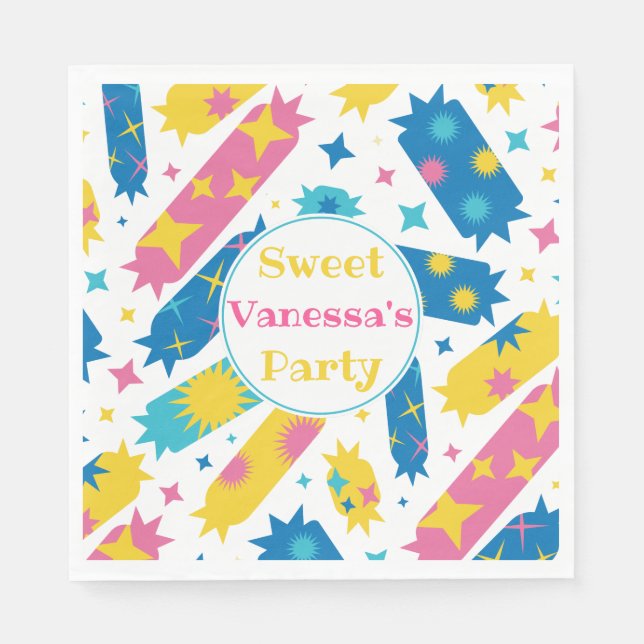 Süßes Bonbons. Serviette (Vorderseite)