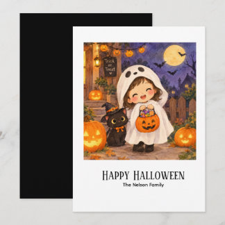 Süßes Boo Halloween Einladung