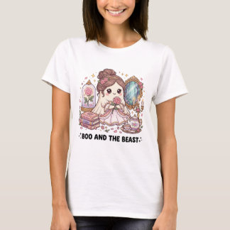 Süßes Boo-Märchen-D-Shirt-Design, Kawaii-Geist T-Shirt