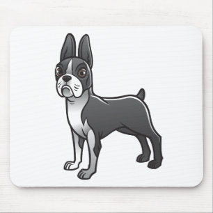 Süßes Boston-Terrier-Geschenk Welpen-Hund Liebhabe Mousepad