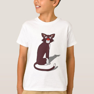 Süßes braunes Katzen-T-Shirt für Jungen | Lustig f T-Shirt