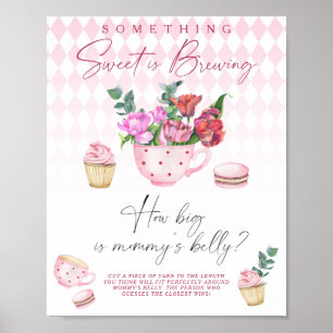 Süßes braut sich zusammen Wie groß ist Mamas Bauch Poster