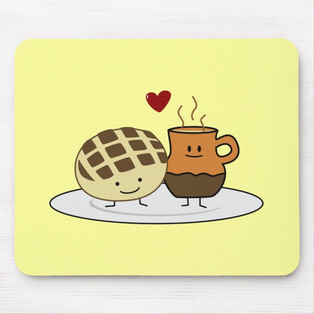 Süßes Brot Heiße Schokolade Pan dulce mexikanische Mousepad (Vorne)