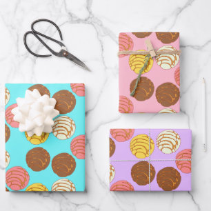 Süßes Brot mexikanischer Pan Dulce Conchas Geschenkpapier Set