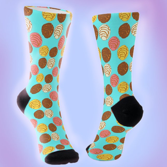 Süßes Brot mexikanischer Pan Dulce Conchas Socken (Von Creator hochgeladen)