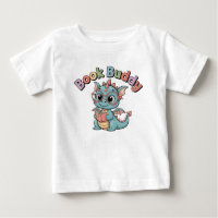 Süßes Buch Buddy Lesen Dragon Baby T-Shirt