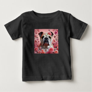 Süßes Bulldoggen-Baby-T-Shirt! Baby T-shirt