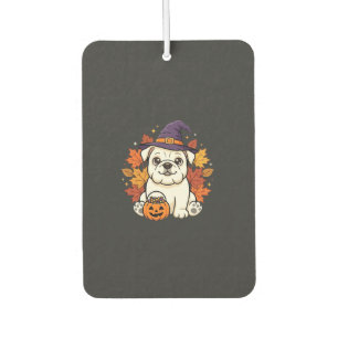 Süßes Bulldoggen-Halloween-Kürbis-Hund-Design_1 Autolufterfrischer