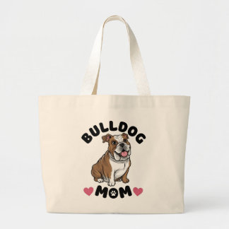 Süßes Bulldoggen-Mutter-Geschenk Hunde Liebe  Jumbo Stoffbeutel