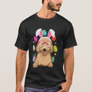 Süßes Bunny Labradoodle Hundegesicht Ostereier Ost T-Shirt
