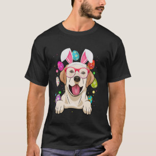 Süßes Bunny Labrador-Hundeface Oster-Eier Ostern T-Shirt