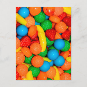 Süßes bunte Candy-Muster Postkarte