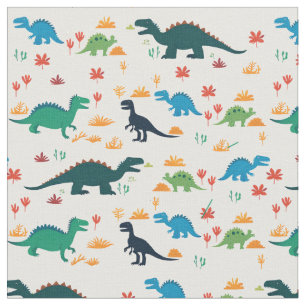 Süßes bunter Dinosaurier-Muster  Stoff