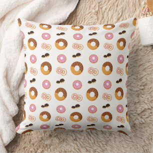 Süßes bunter Donuts-Muster  Kissen