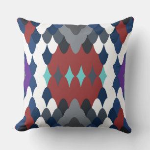 Süßes buntes Fisch-Krustenmuster Kissen