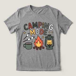 Süßes Camping-Modus-T-Shirt Tri-Blend Shirt
