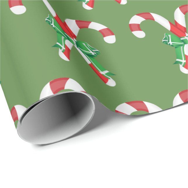 Süßes Candy Weihnachten Geschenkpapier (Rolleneckpunkt)