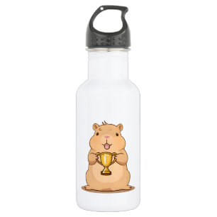 Süßes Capybara-Trophäengewinner Kawaii-Design Edelstahlflasche