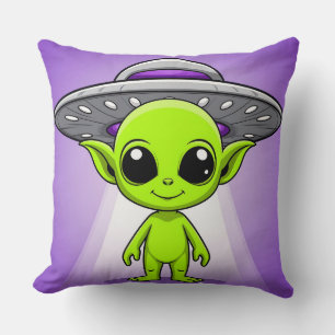 Süßes Cartoon-Alien Kissen