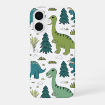 Süßes Cartoon-Dinosaurier-Wald-Muster-Handyhülle