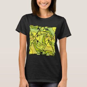 Süßes Cartoon-Fisch-Schulmuster T-Shirt