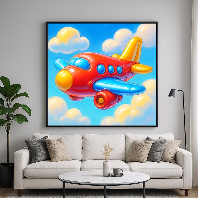 Süßes Cartoon-Flugzeug Poster (Von Creator hochgeladen)
