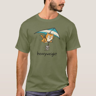 Süßes Cartoon-Katzen-Wortspiel-Design T-Shirt
