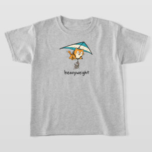 Süßes Cartoon-Katzen-Wortspiel-Design T-Shirt