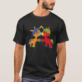 Süßes Cartoon-LGBTQIA-Einhörner-T-Shirt T-Shirt