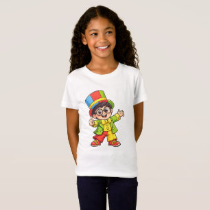 Süßes Cartoon-Mädchen-T-Shirt – Bunter lustiger Ch T-Shirt