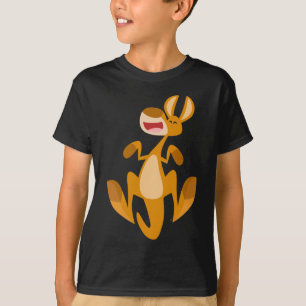 Süßes Cartoon-Springen-Känguru-Kinder-T-Shirt T-Shirt