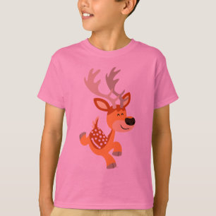 Süßes Cartoon-T-Shirt für Kinder mit herumtollende T-Shirt