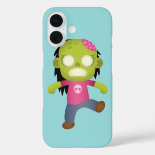 Süßes Cartoon-Zombie-Mädchen iPhone 16 Hülle