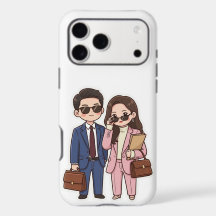 Süßes Chibi K-Drama Anwalt-Pärchen Samsung & IPhon