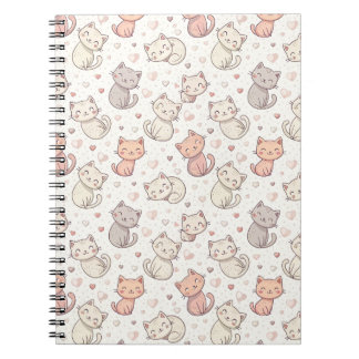 Süßes Chibi-Katzenmuster - Kinder Kawaii Kätzchen Notizblock