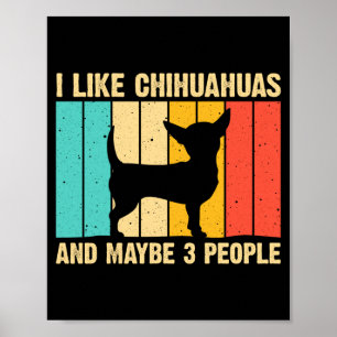 Süßes Chihuahua-Design für Frauen, Kinder, Männer, Poster